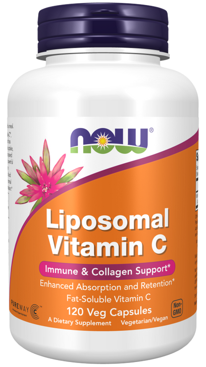 NOW® - Liposomal Vitamin C - 120 Veg Capsules | One Life Health