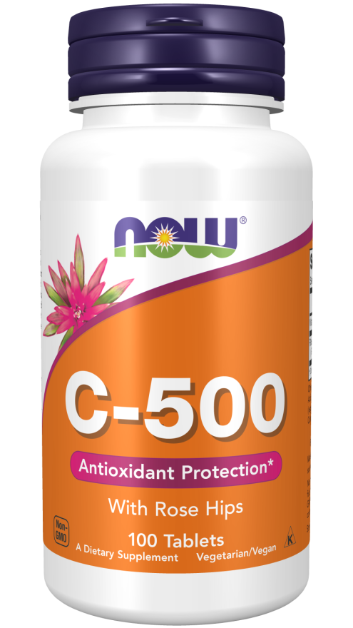 NOW® - Vitamin C-500 - 100 Tablets | One Life Health