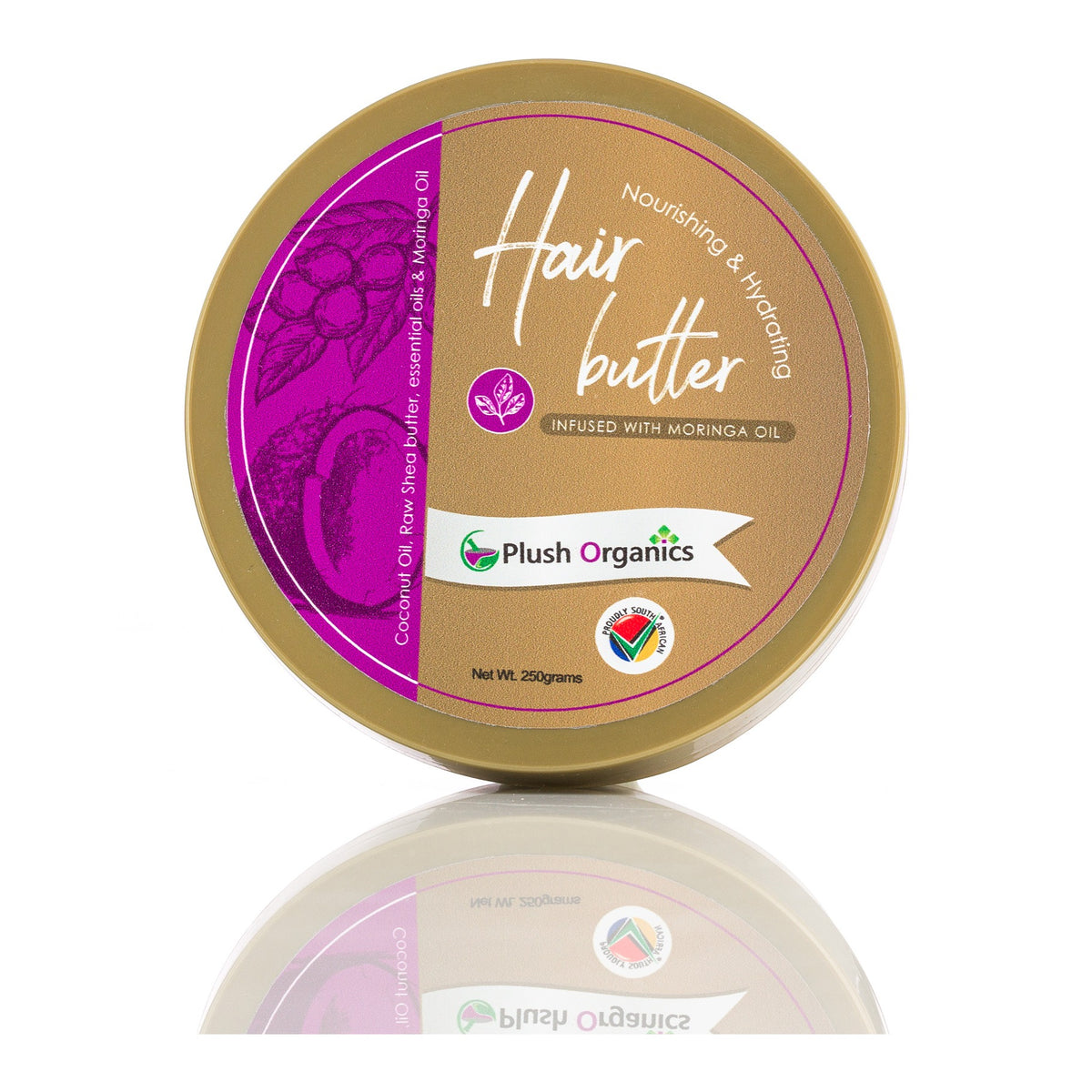PLUSH ORGANICS - Hair Butter with Moringa Oil - 250g | One Life Health