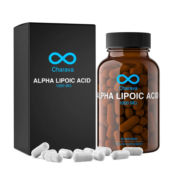 CHARAVA - Alpha Lipoic Acid 1000 mg - 60 Capsules | One Life Health