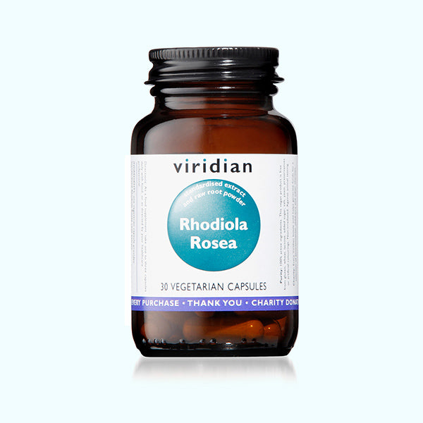 VIRIDIAN - Rhodiola Rosea - 30 Veg Capsules | One Life Health
