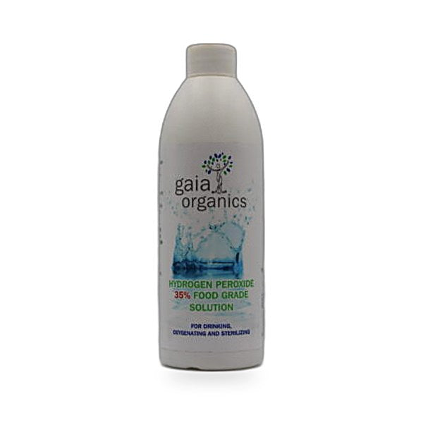 GAIA ORGANICS - Hydrogen Peroxide 35% Food Grade 500ml Dropper Bottle – Recycled Plastic — product photo 1 of 2