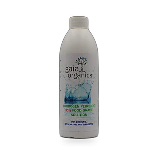 Gaia Organics - Hydrogen Peroxide 35% Food Grade 500Ml Dropper Bottle – Recycled Plastic