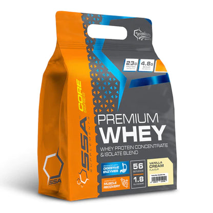 SSA CORE SERIES - Premium Whey - Vanilla Cream - 1.8kg | One Life Health