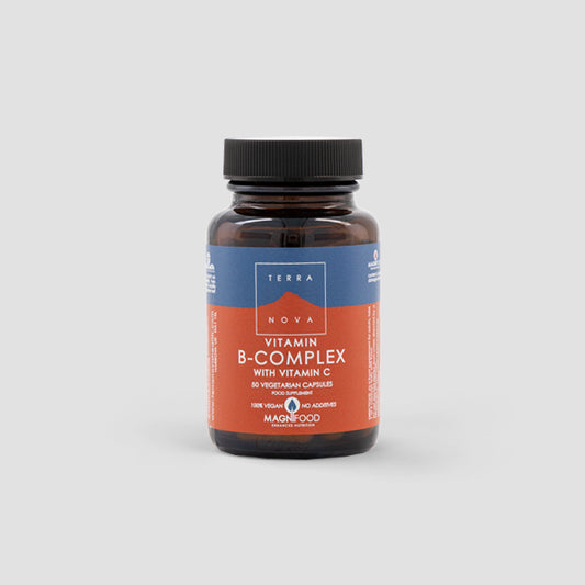 TERRANOVA - B Complex with Vitamin C - 50 Capsules | One Life Health