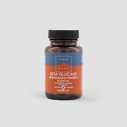 TERRANOVA - Beta Glucans Astragalus & Vitamin C Complex - 50 Capsules | One Life Health