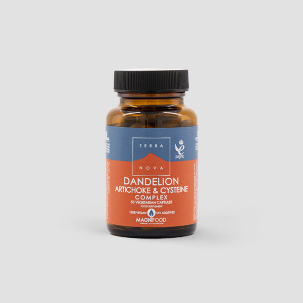 TERRANOVA - Dandelion, Artichoke and Cysteine Complex - 50 Capsules | One Life Health