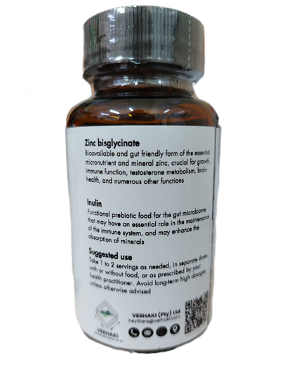 Verhaki Zynbiotic synbiotic supplement 60 capsules bottle