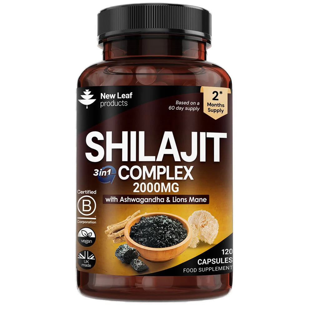 NEW LEAF - Shilajit 3 in 1 Complex - 120 Capsules