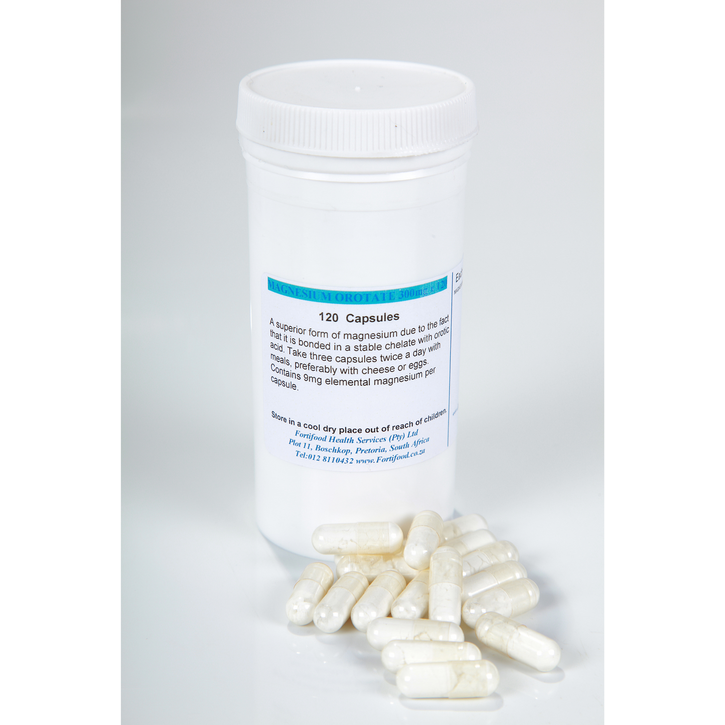 FORTIFOOD - Magnesium Orotate - 120 Capsules | One Life Health