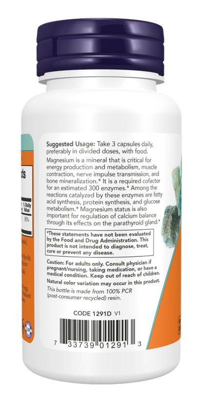 NOW® - Magnesium Citrate - 120 Veg Capsules | One Life Health