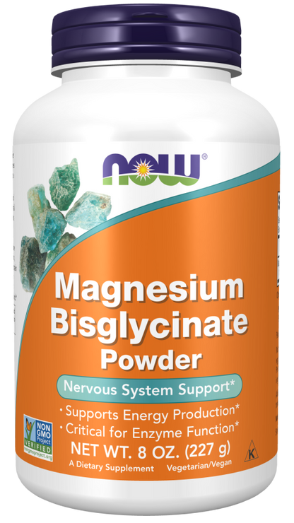 NOW® - Magnesium Bisglycinate - 227g Powder | One Life Health