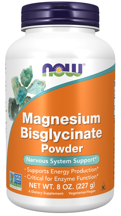 NOW® - Magnesium Bisglycinate - 227g Powder | One Life Health