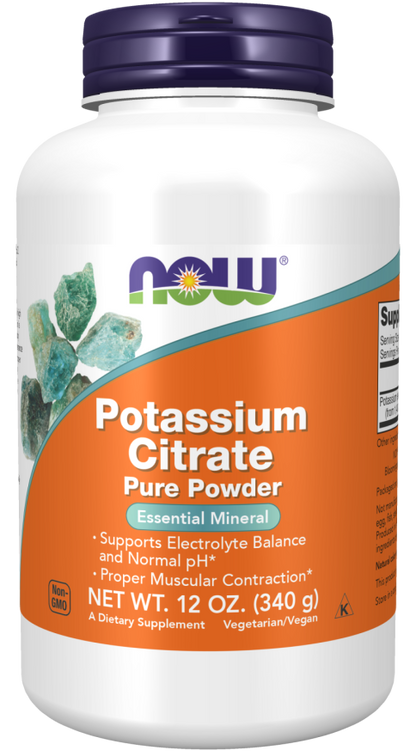 NOW®  - Potassium Citrate Powder - 340g | One Life Health