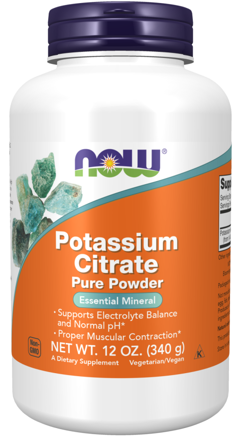 NOW®  - Potassium Citrate Powder - 340g | One Life Health