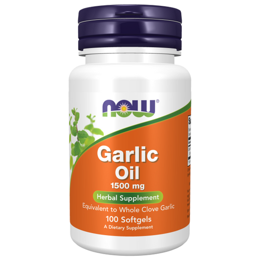 NOW - Garlic Oil 1500 mg - 100 Softgels | One Life Health