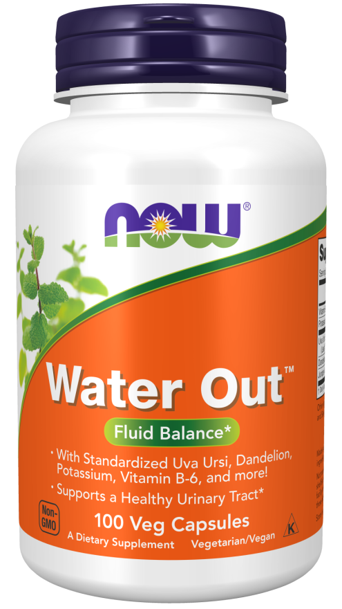 NOW® - Water Out - 100 Veg Capsules | One Life Health