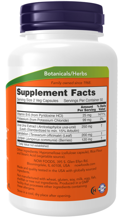NOW® - Water Out - 100 Veg Capsules | One Life Health