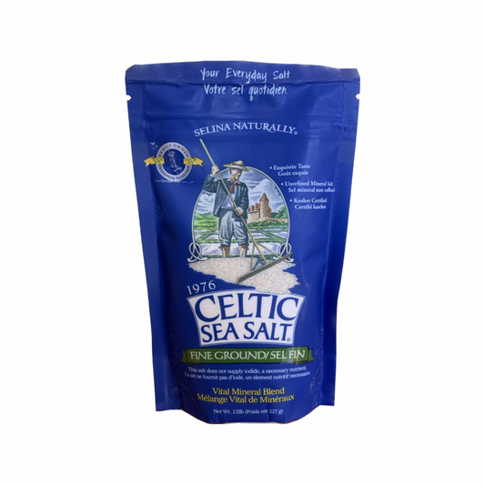 INVINCIBLE LIVING - Celtic Salt Fine Ground - 227g | One Life Health
