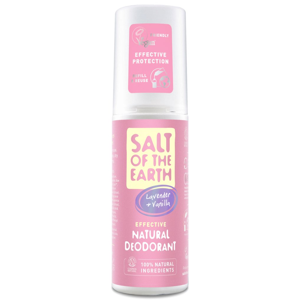 SALT OF THE EARTH - Natural Deodorant Lavender & Vanilla - 100ml Spray | One Life Health