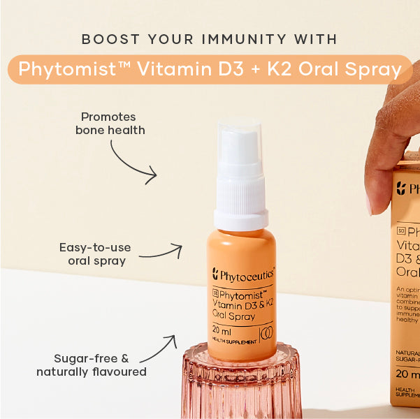 PHYTOCEUTICS - Phytomist™ Vitamin D3 + K2 Oral Spray - 20ml | One Life Health