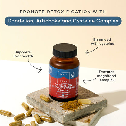 TERRANOVA - Dandelion, Artichoke and Cysteine Complex - 50 Capsules | One Life Health