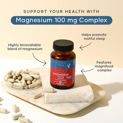 TERRANOVA - Magnesium 100 mg Complex - 50 Capsules | One Life Health