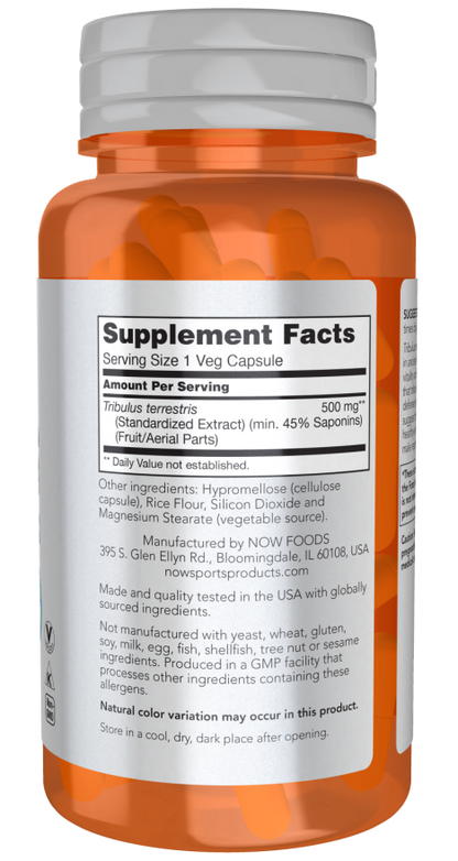 NOW® - Tribulus 500 mg - 100 Veg Capsules | One Life Health