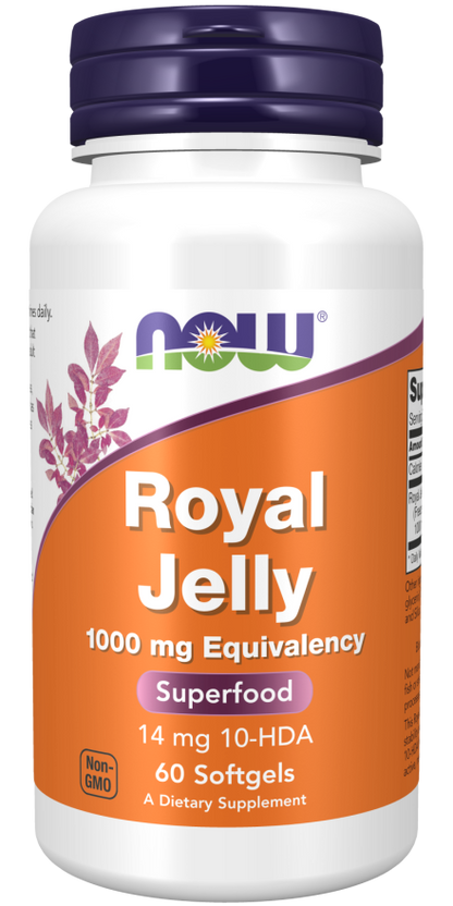 NOW® - Royal Jelly 1000 mg - 60 Softgels | One Life Health