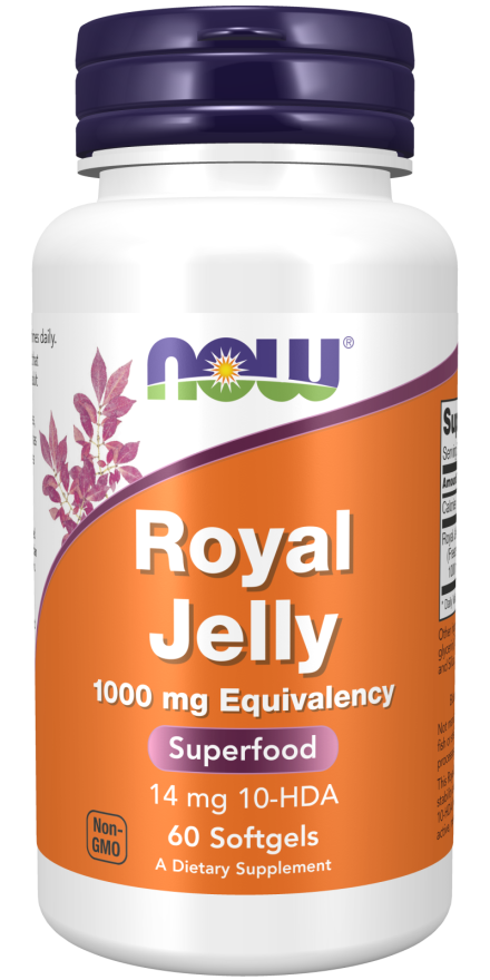 NOW® - Royal Jelly 1000 mg - 60 Softgels | One Life Health