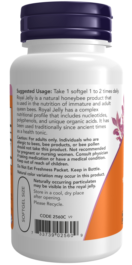 NOW® - Royal Jelly 1000 mg - 60 Softgels | One Life Health