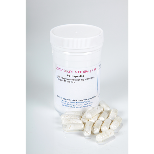 FORTIFOOD - Zinc Orotate - 60 Capsules | One Life Health