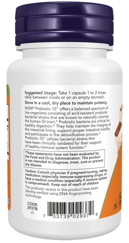 NOW® - Probiotic-10™ 25 Billion - 50 Veg Capsules | One Life Health