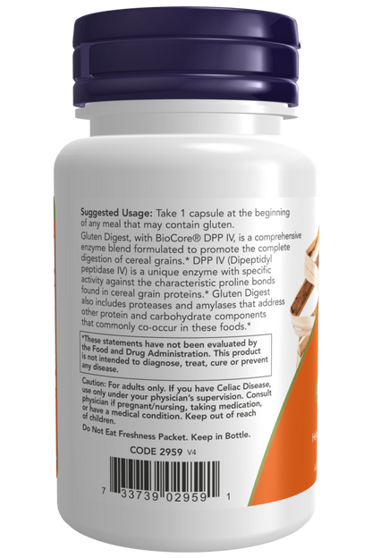NOW® - Gluten Digest - 60 Veg Capsules | One Life Health