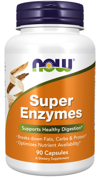 NOW® - Super Enzymes - 90 Veg Capsules | One Life Health