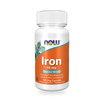 Now® - Iron 18 Mg - 120 Veg Capsules
