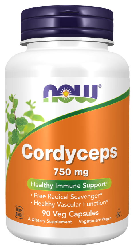 NOW® - Cordyceps 750 mg - 90 Veg Capsules | One Life Health