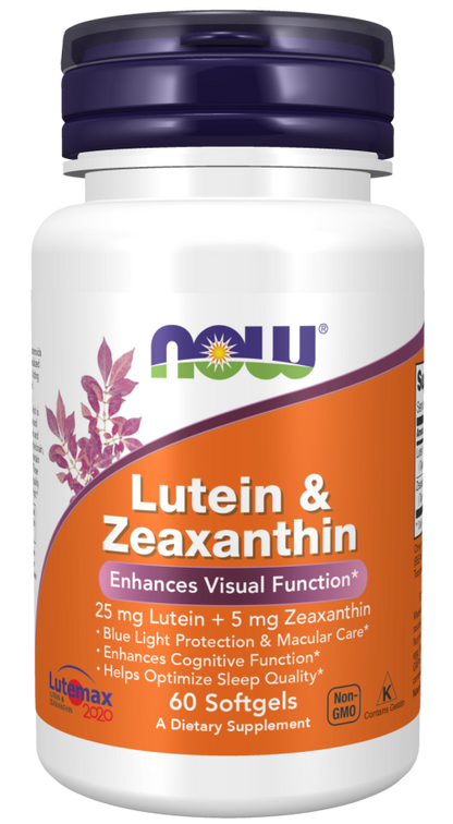 NOW® - Lutein & Zeaxanthin - 60 Softgels | One Life Health