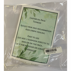 WINTA PRODUCTS - CASTOR OIL - Thyroid Compress Pack - Size Small