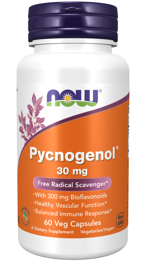 NOW - Pycnogenol® 30 mg - 60 Veg Capsules | One Life Health