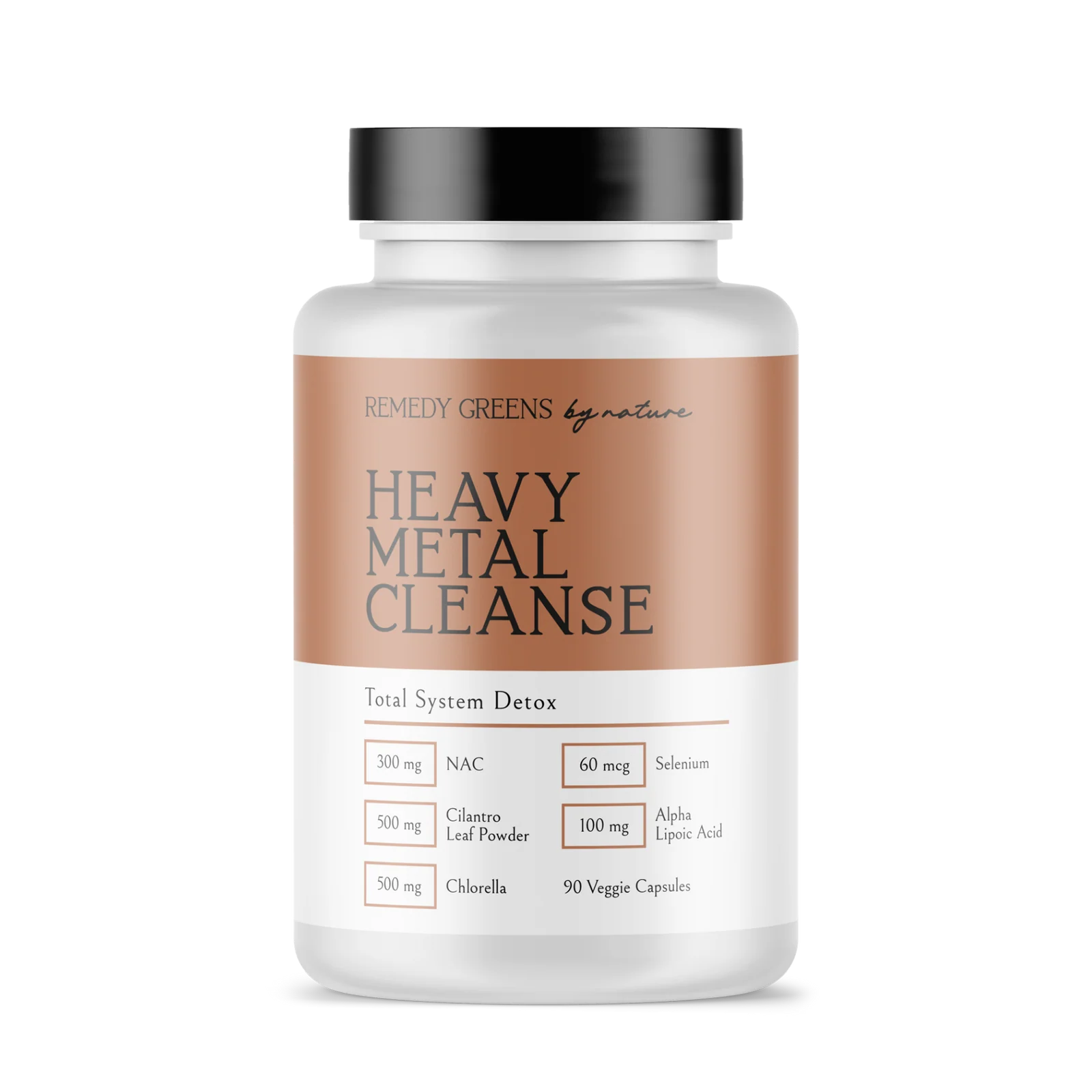 REMEDY GREENS - Heavy Metal Detox - 90 Veg Capsules