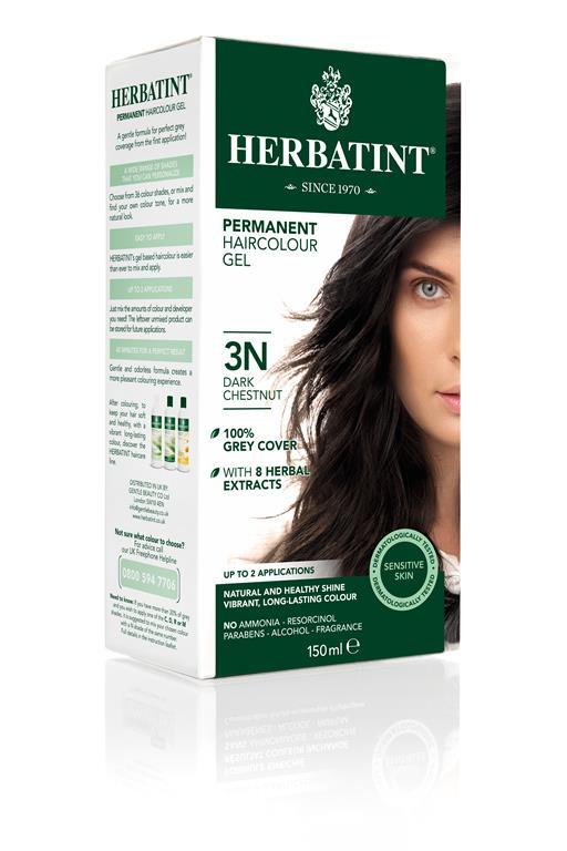 NATURE’S COLOURS - Herbatint Permanent Colour - 3N Dark Chestnut | One Life Health