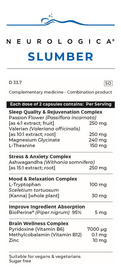 NEUROLOGICA - Slumber - 60 Veg Capsules