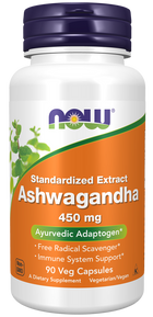 NOW - Ashwagandha 450 mg - 90 Veg Capsules