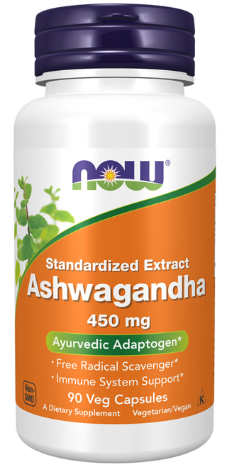 NOW - Ashwagandha 450 mg - 90 Veg Capsules