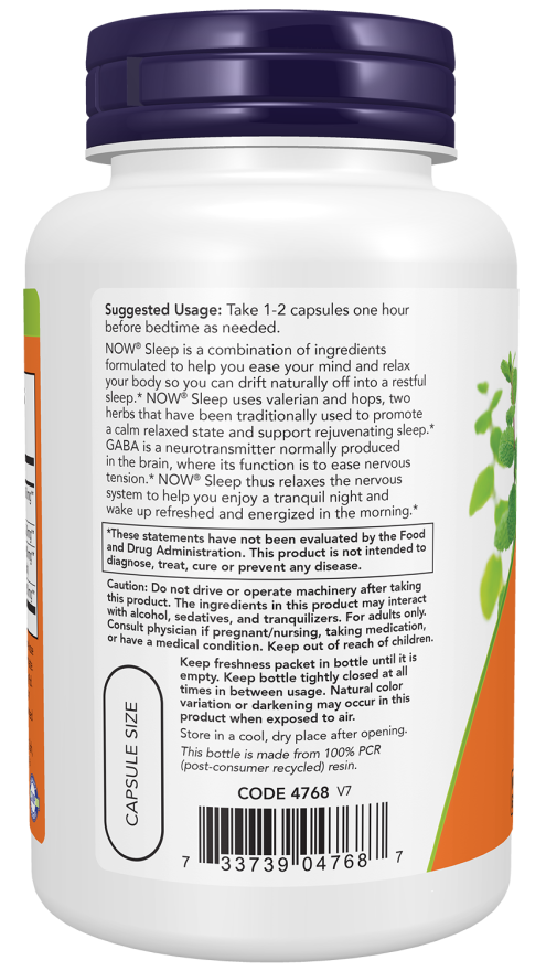 NOW® - Sleep - 90 Veg Capsules | One Life Health