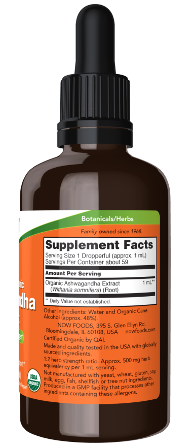 NOW® - Ashwagandha Extract - 59ml | One Life Health