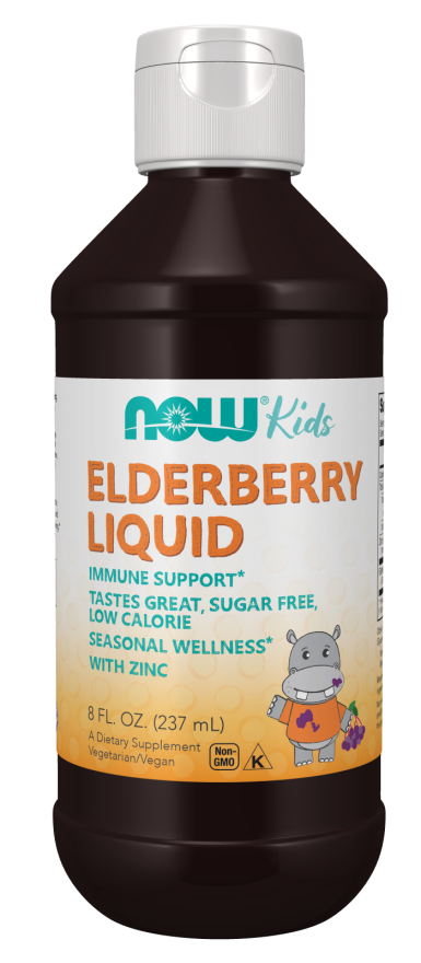 NOW® - Elderberry Liquid for Kids - 237ml | One Life Health