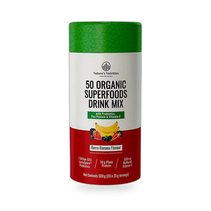 Nature'S Nutrition - Berry Banana Superfoods Drink Mix 500G