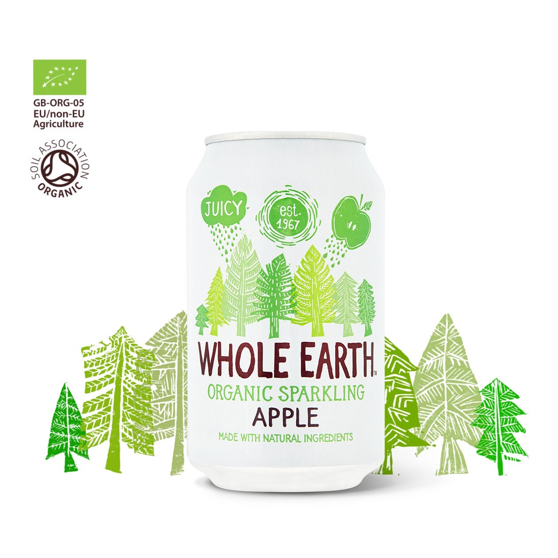 WHOLE EARTH - Organic Sparkling Apple - 330ml | One Life Health